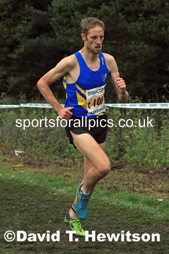 Senior Men, 2022 National Cross Country Relays, Berry Hill Park, Mansfield.  Photo: David T. Hewitson/Sports for All Pics